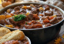 Slow-Cooked Beef Stew with Root Vegetables