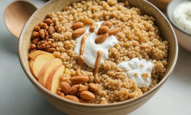 Best Spiced Apple Oatmeal Breakfast Bowl